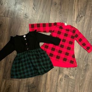 Girls Buffalo Plaid Dresses